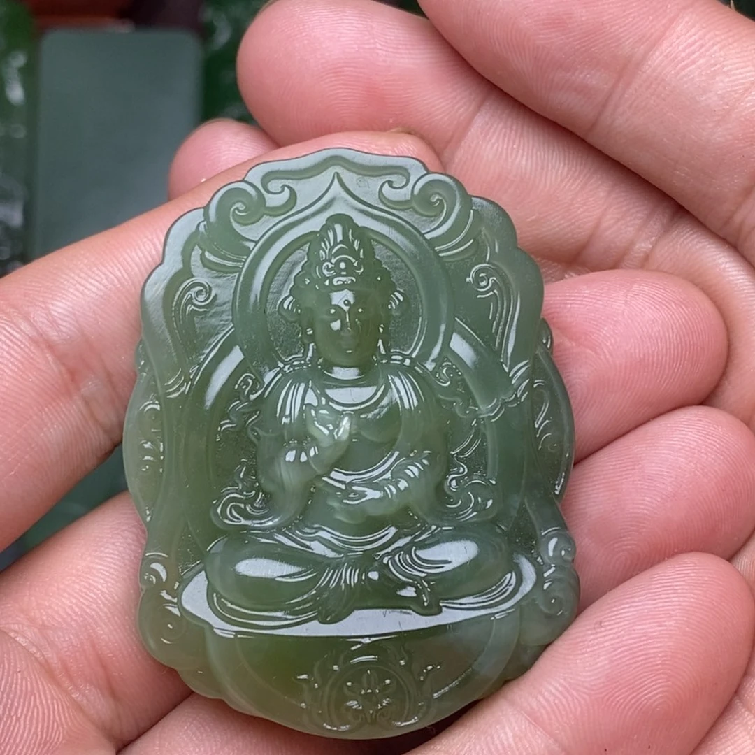 未镶嵌和田玉(碧玉)挂件