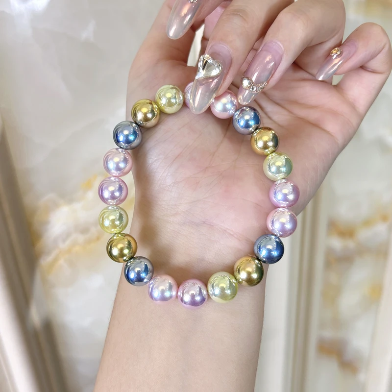 Royal【名珠世家】潘多拉彩虹特选极光手链10mm