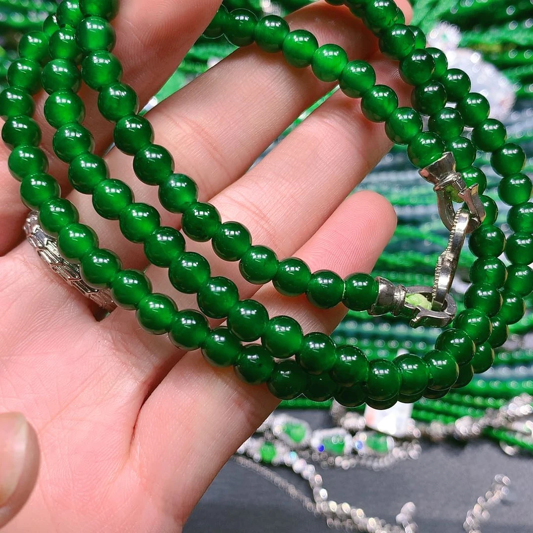 翡翠手串未镶嵌天然翡翠