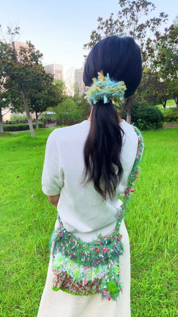 贝贝创意配色特色线钩织包包