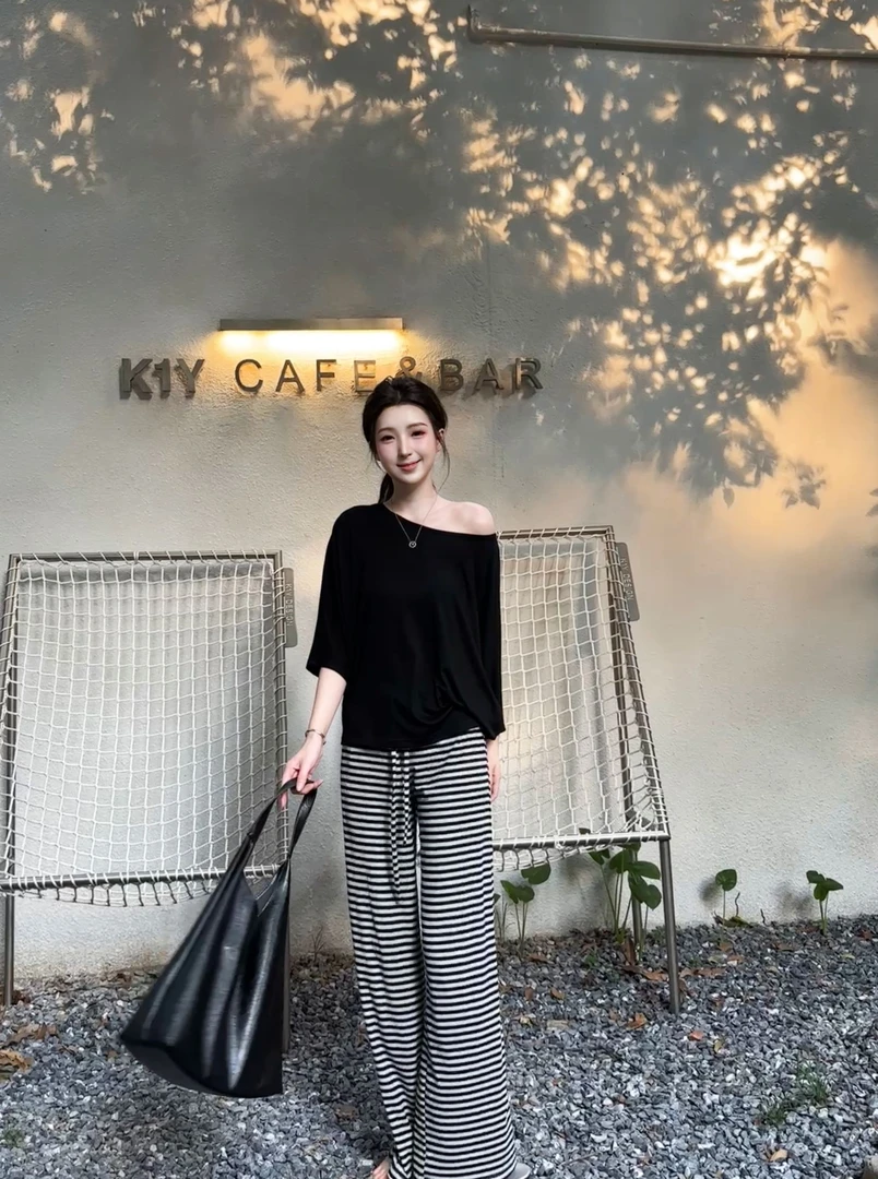 【清！NO退NO换】小满【松弛氛围】慵懒垂坠感  高腰拖地阔腿裤