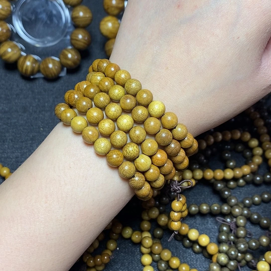 楠木（金丝楠）手串/手链0.8黄料多圈26.8
