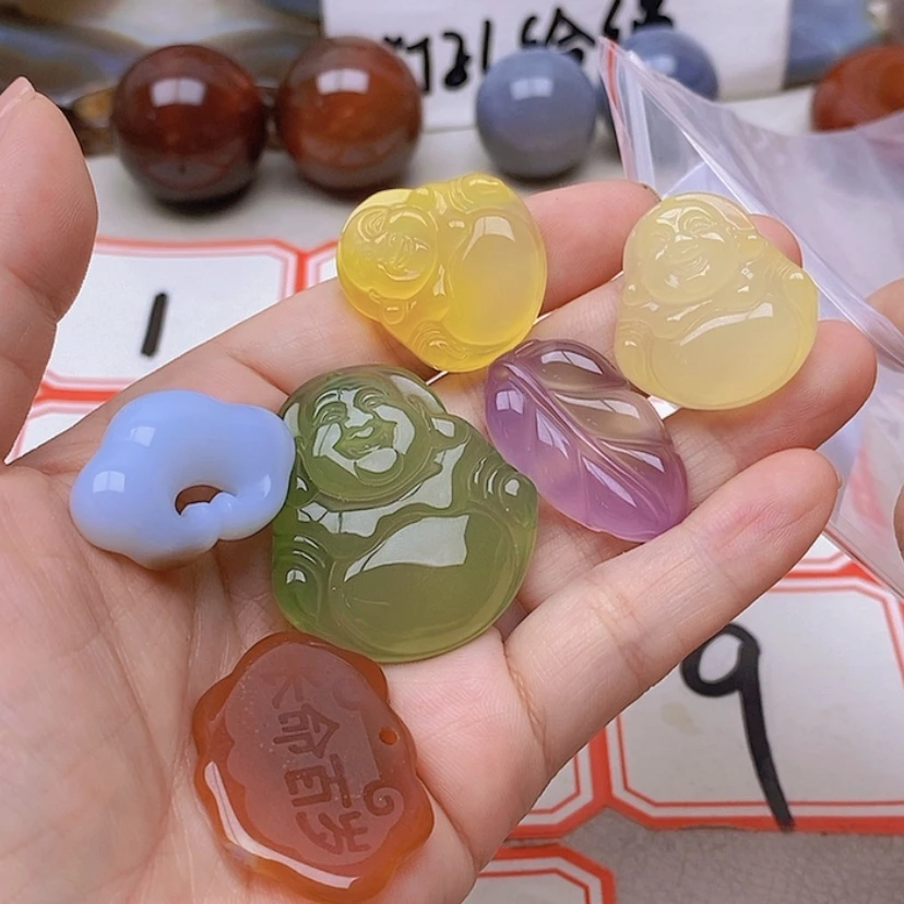 【闪购商品】玛瑙/玉髓未镶嵌珠宝半成品我***呆