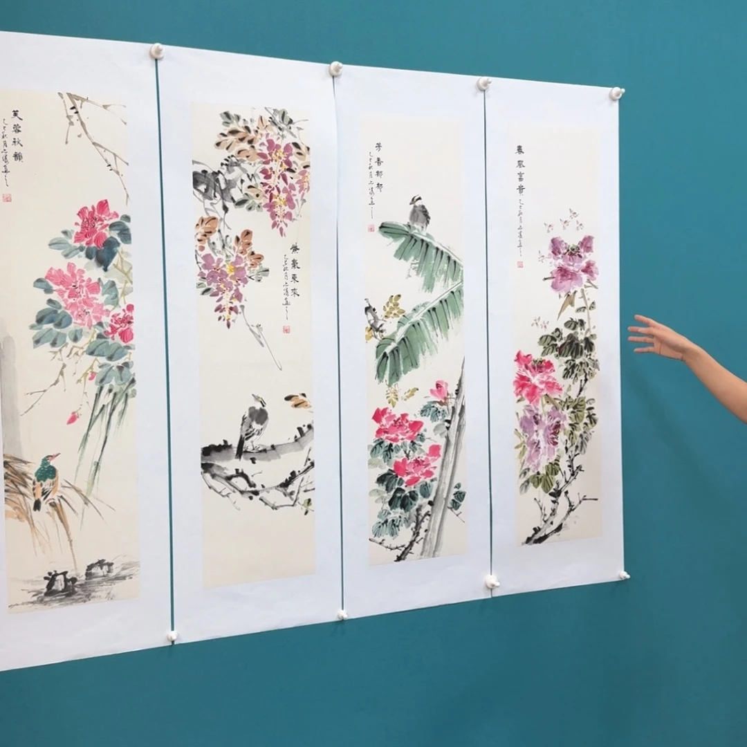 国画国画作品山水花鸟