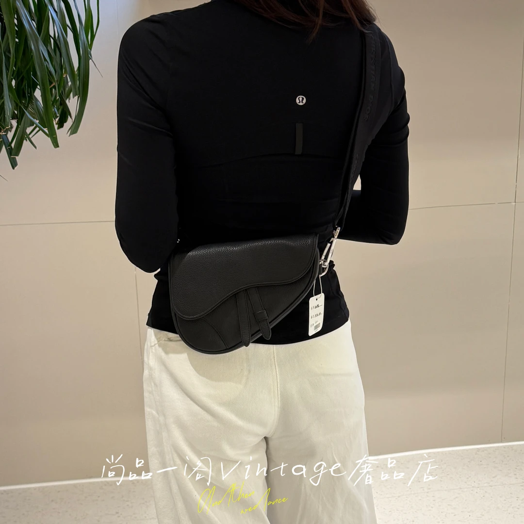 95新 DIOR/迪奥 尚品一阁/saddle黑色马鞍包