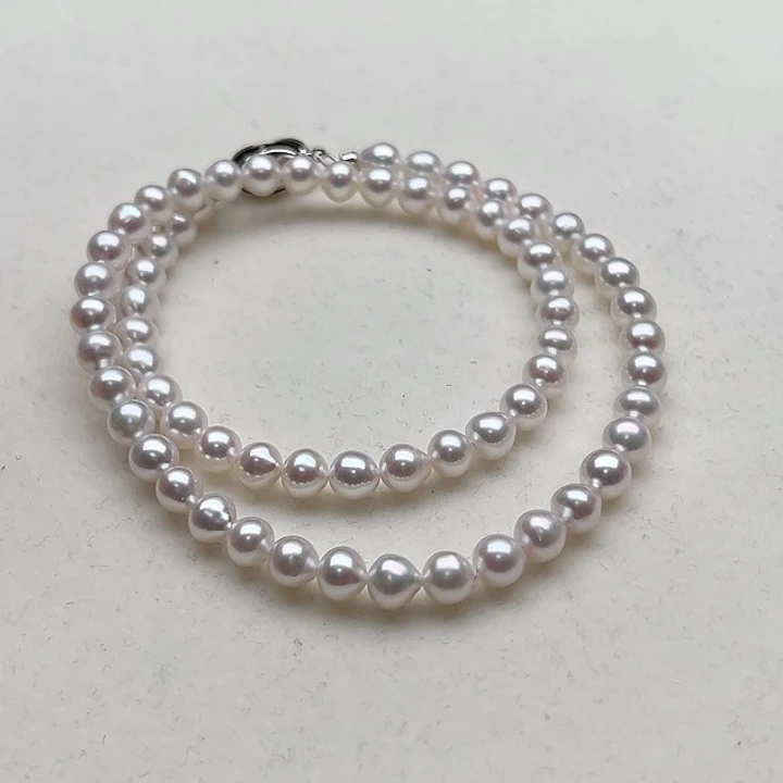 颈饰钛钢淡水珍珠
