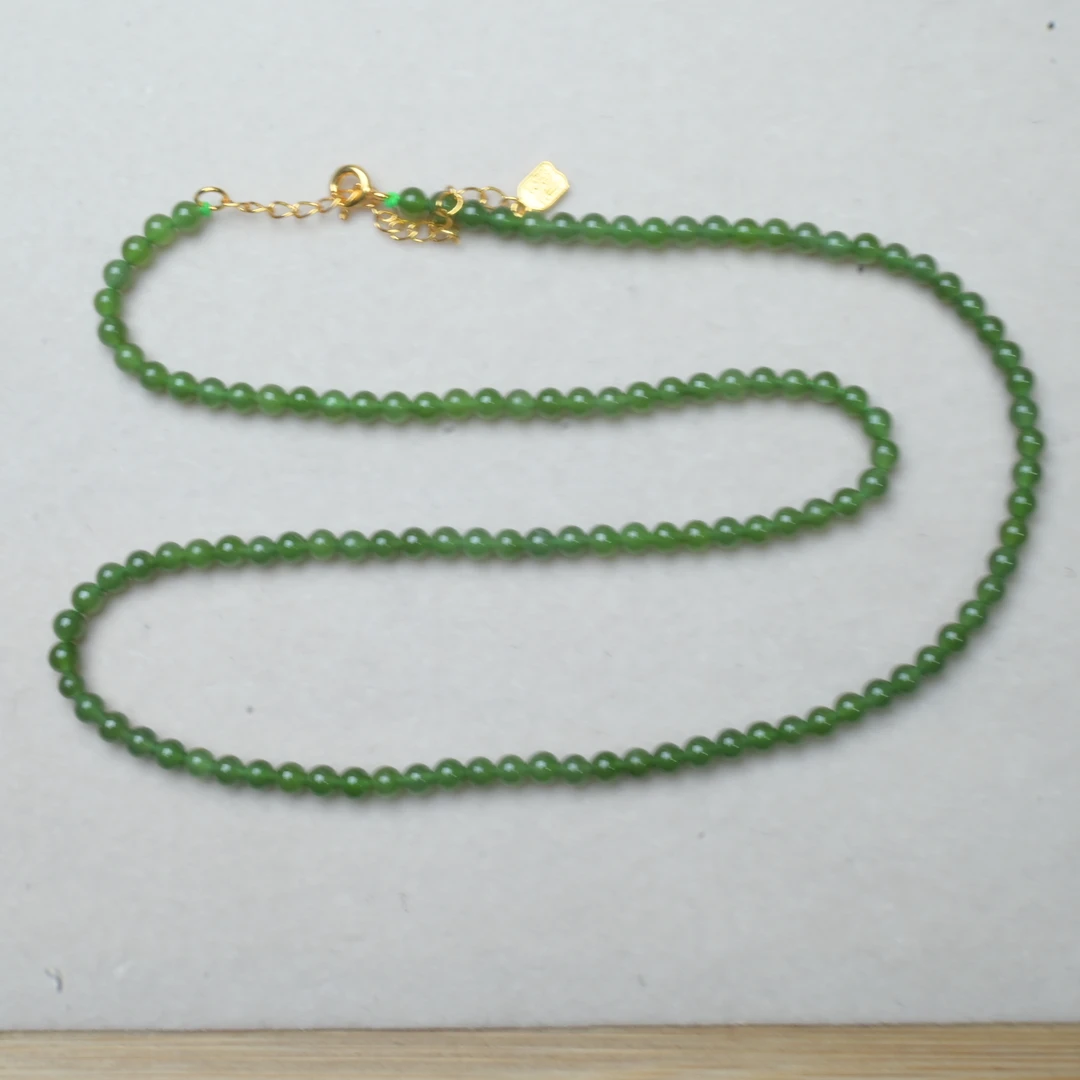 【C79】碧玉项链（3mm基本无黑点）多样性发其一