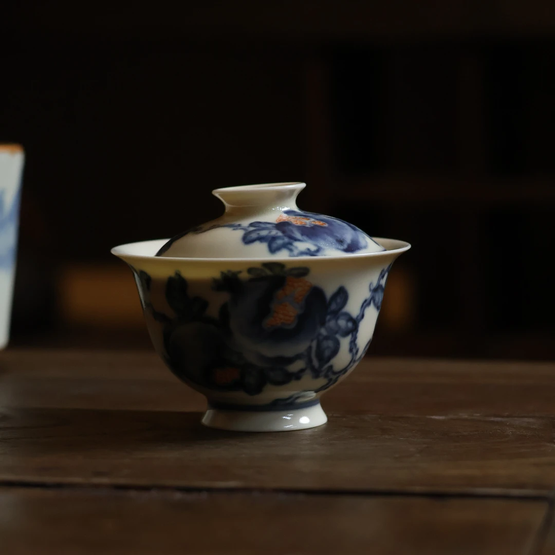 【直播专属】 石榴-聖甫-盖碗（聖甫0015）