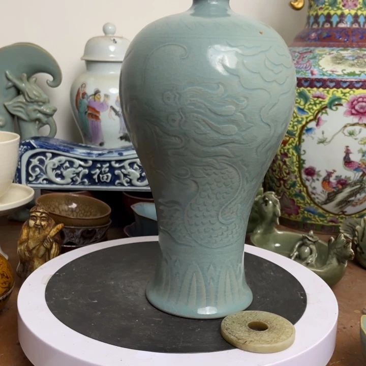 紫砂花瓶瓷器瓷器