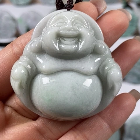 翡翠颈饰未镶嵌大佛福利