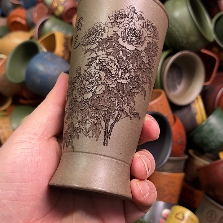 紫砂茶杯全手工紫砂主人杯