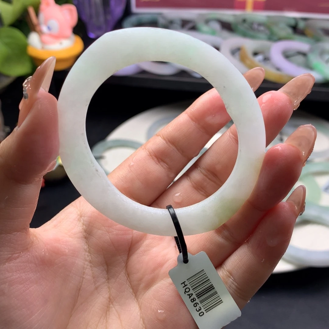 定制翡翠叮当镯未镶嵌54贵妃