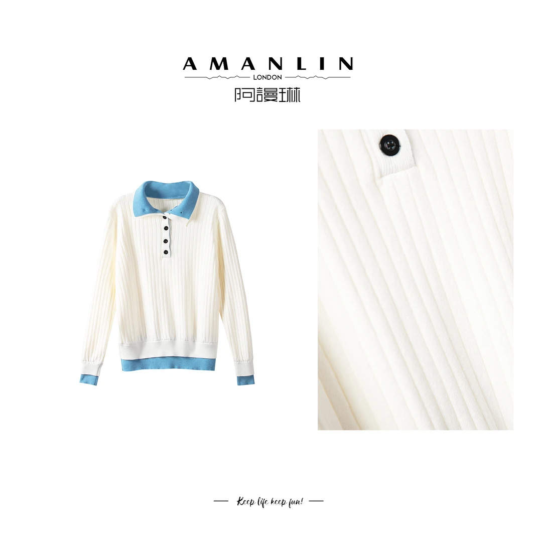 设计感气质假两件百搭显瘦立领时尚休闲风上衣F595168