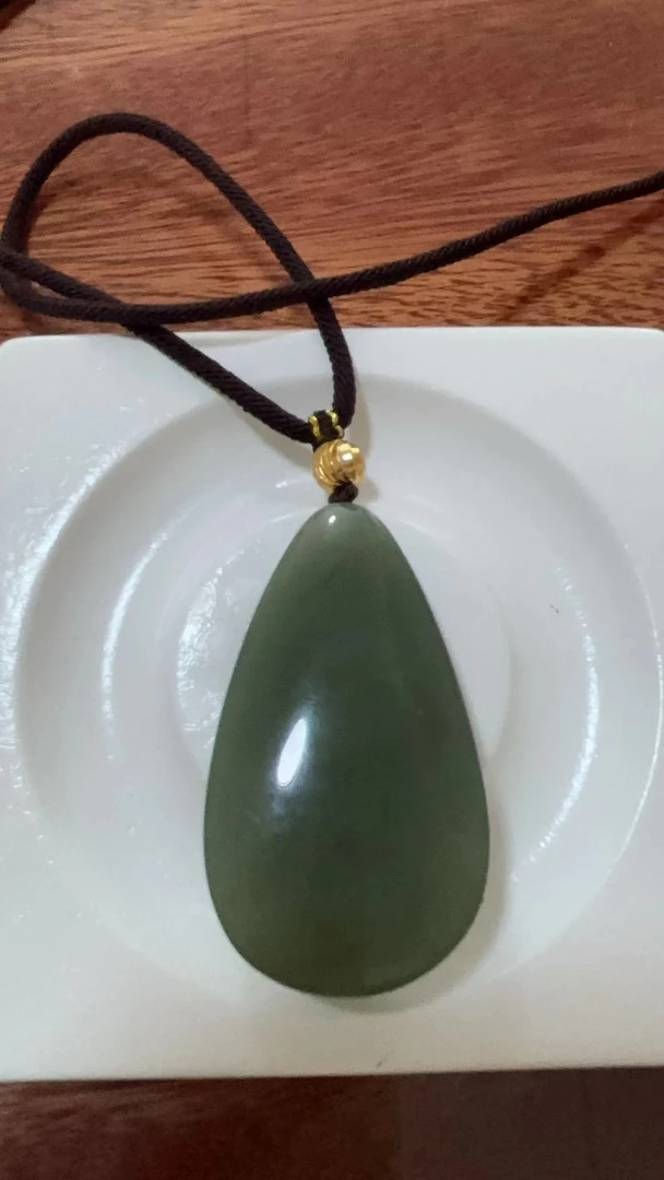 非金属玻璃吊坠 金A35臻品传承大滴水吊坠