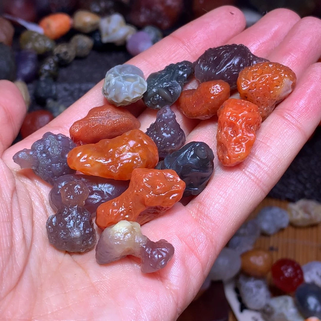 未镶嵌玛瑙/玉髓珠宝半成品