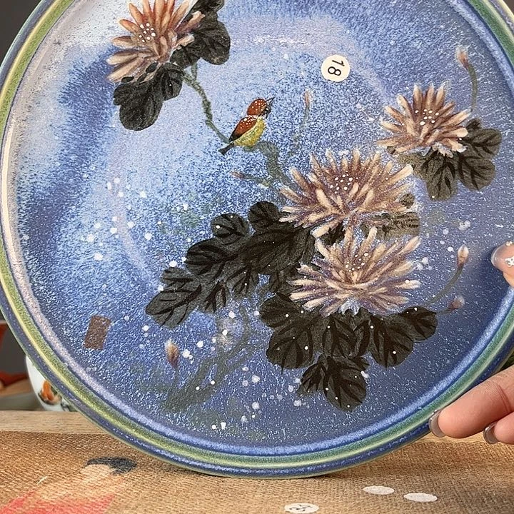 摆件景德镇陶瓷茶杯多人