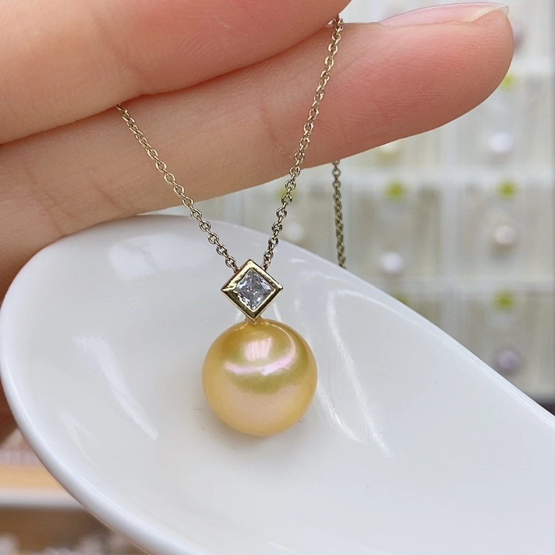 合金淡水珍珠吊坠(赠链)