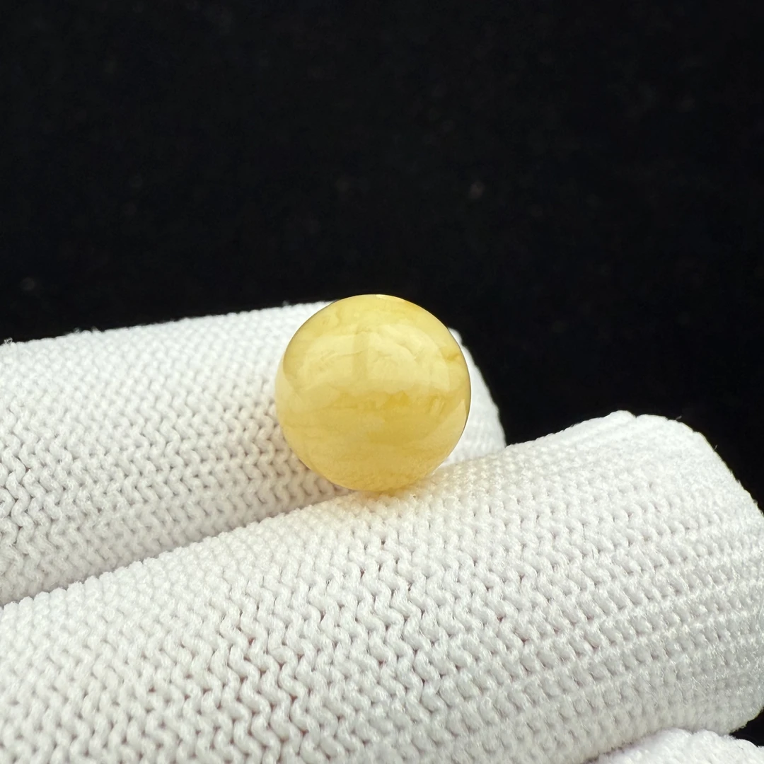 A2628天然原矿蜜蜡单珠10.9mm支持复检