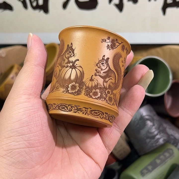 茶杯紫砂全手工紫砂主人杯