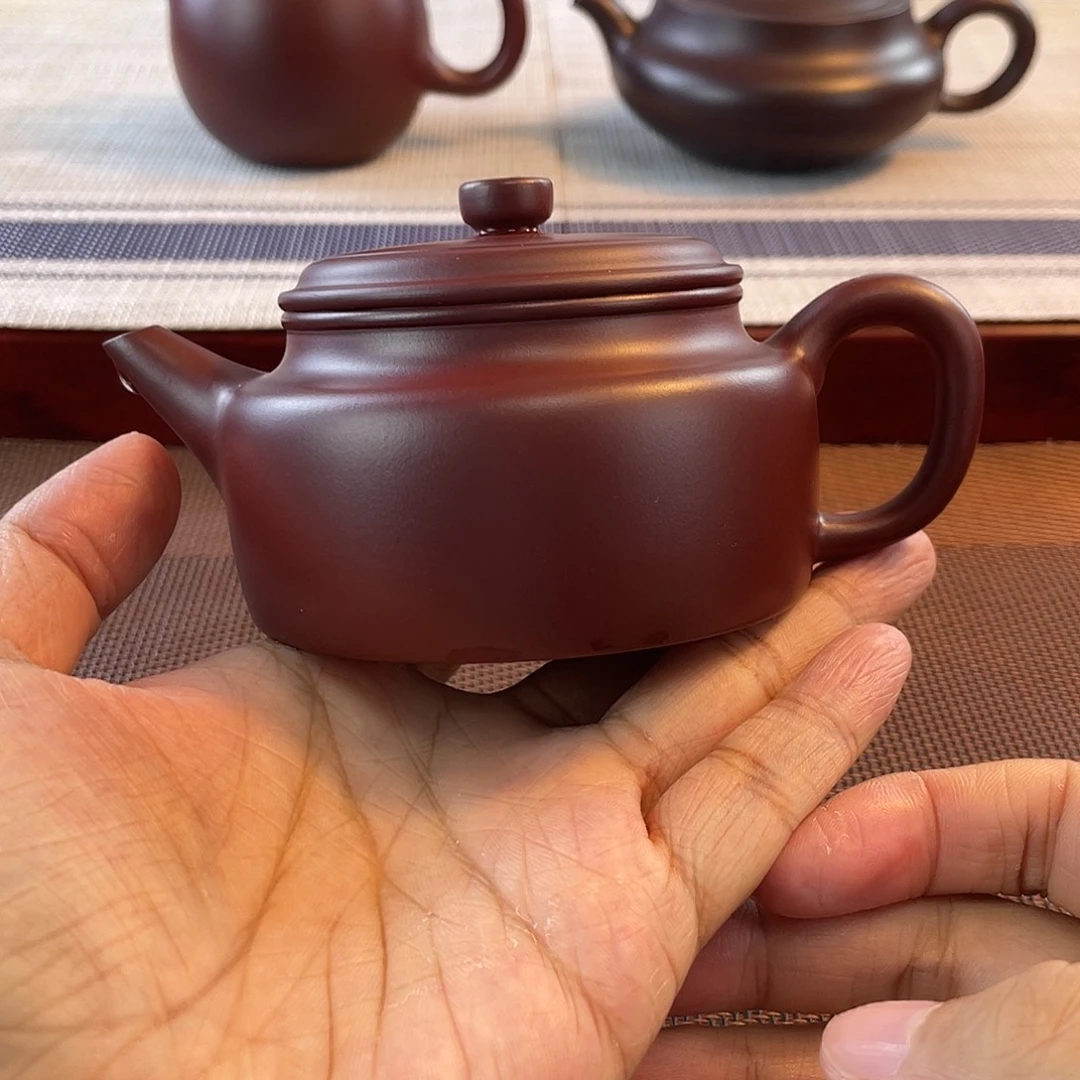 紫砂壶原矿龙血砂剑流德钟
