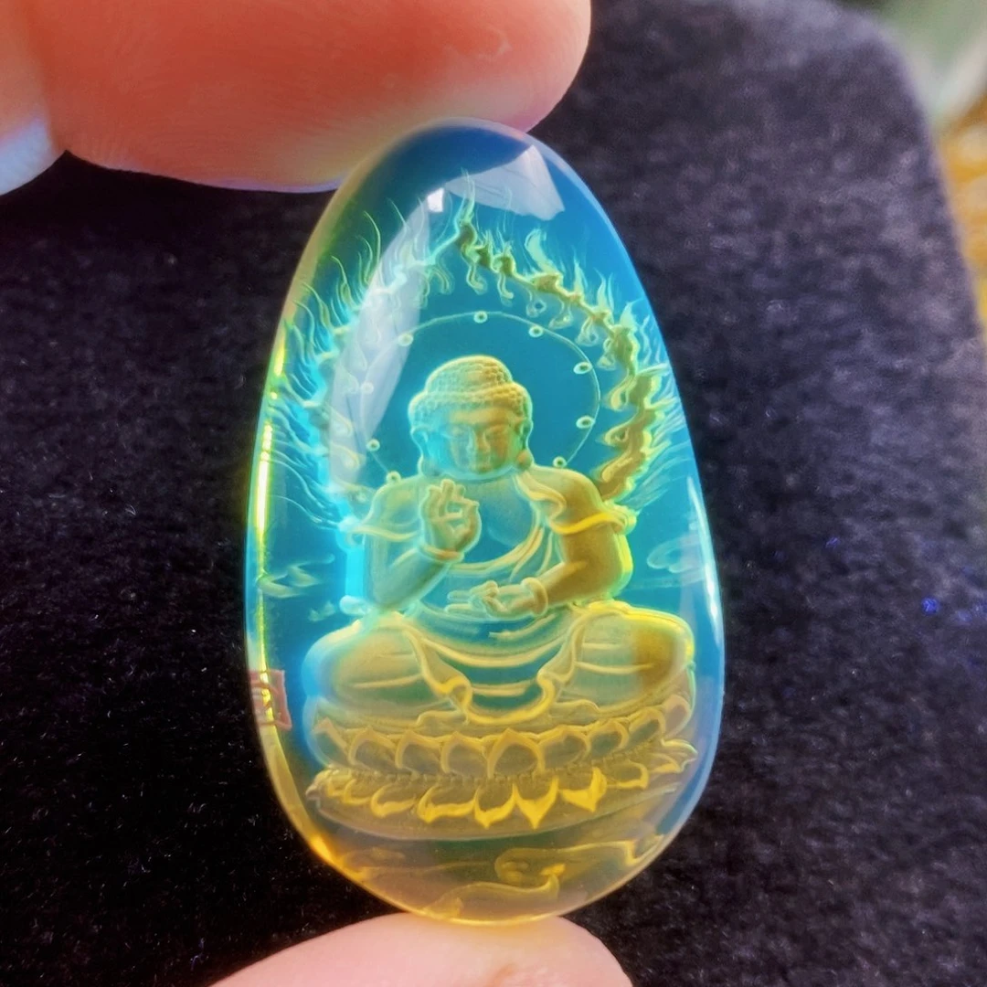 【闪购商品】蓝珀吊坠(不含链)未镶嵌