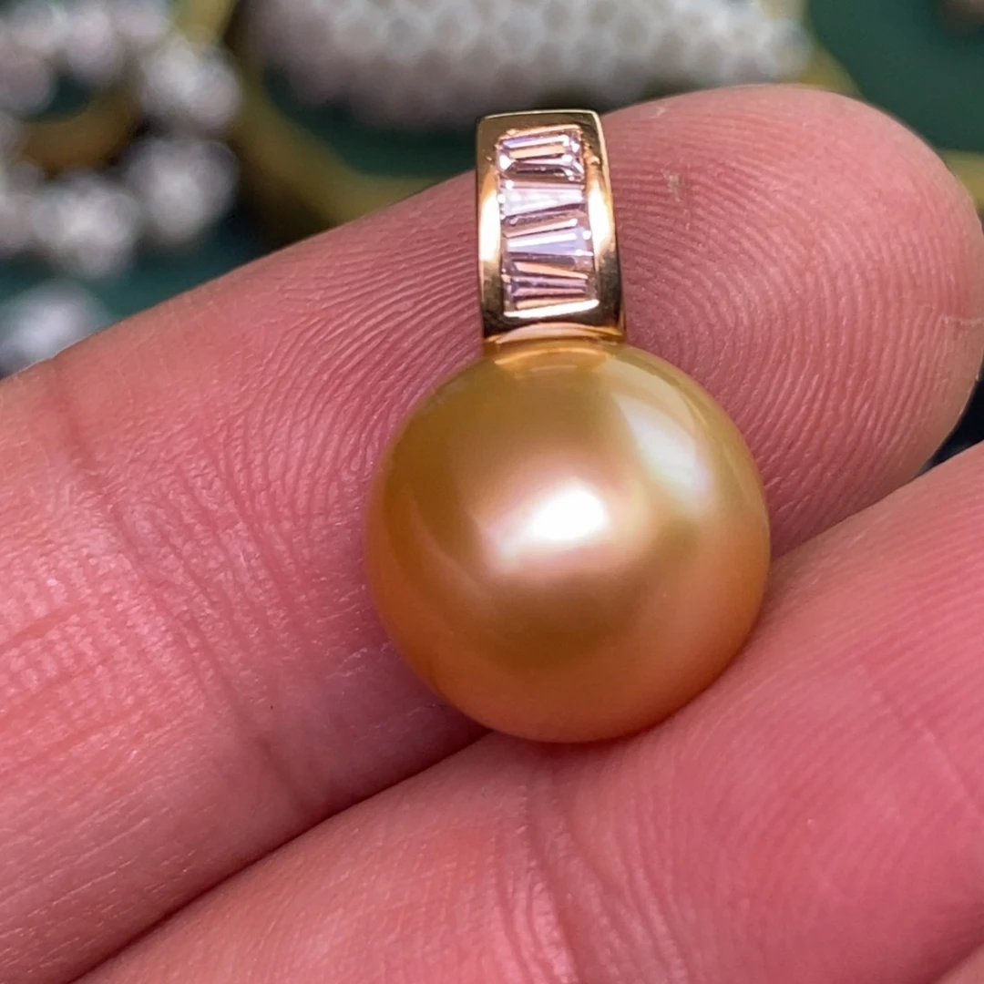 颈饰银S925镶嵌海水珍珠