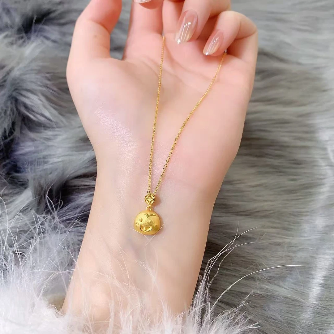 【伟新源】足金999 5G工艺  萌蛇套链4.83克