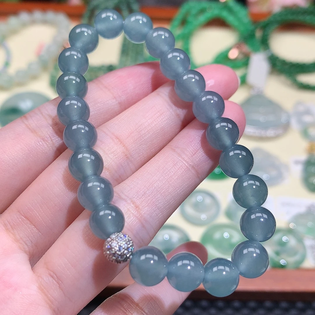 翡翠未镶嵌吊坠(不含链)手链