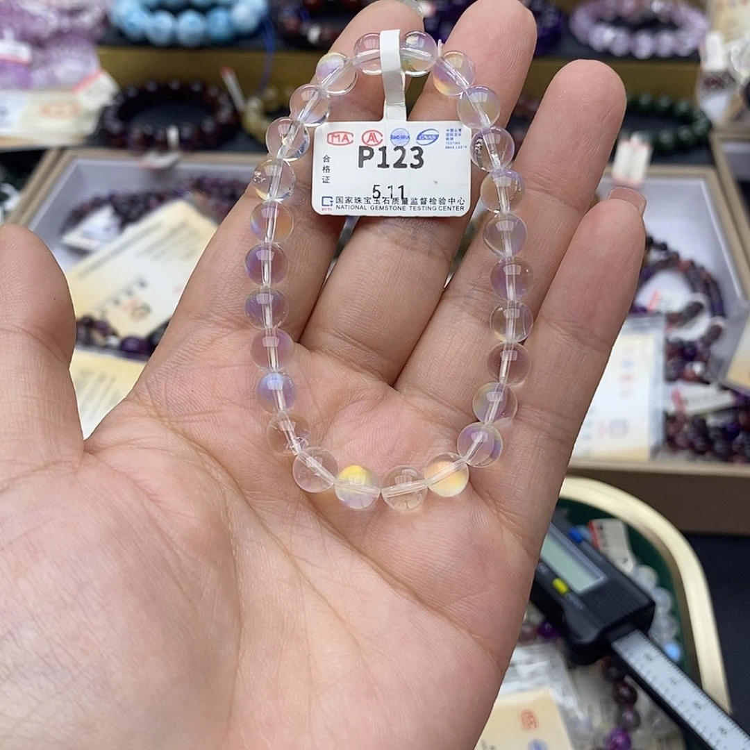 手链未镶嵌长石P123马岛月光7mm