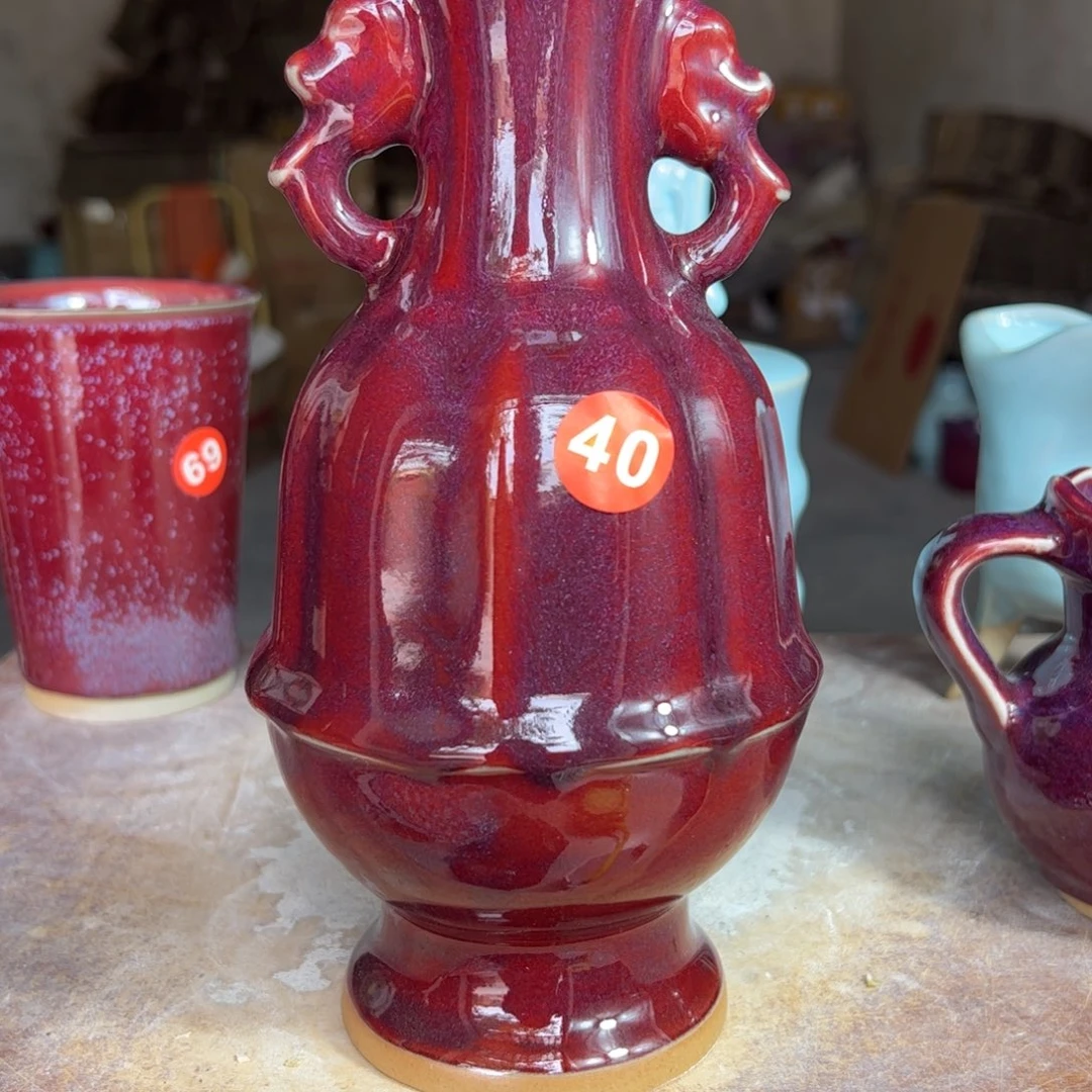 摆件郑家钧窑摆件微