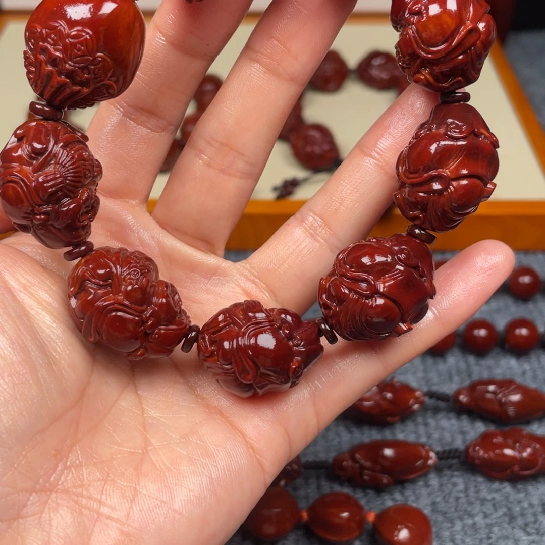 橄榄核手串老*财神