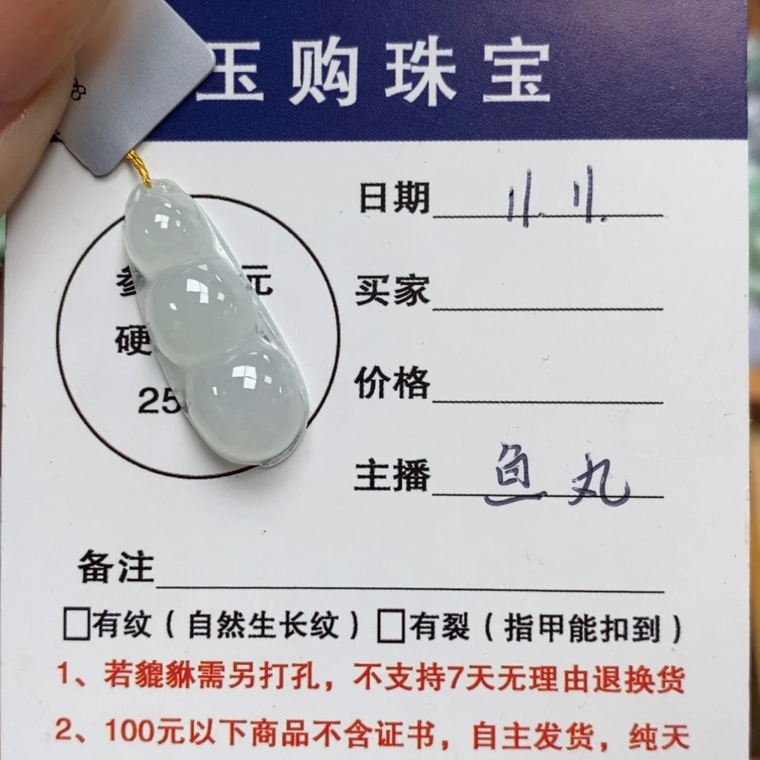 颈饰未镶嵌翡翠福豆