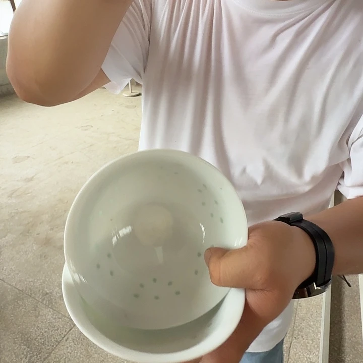 景德镇高温玲珑4.5寸米饭碗2个