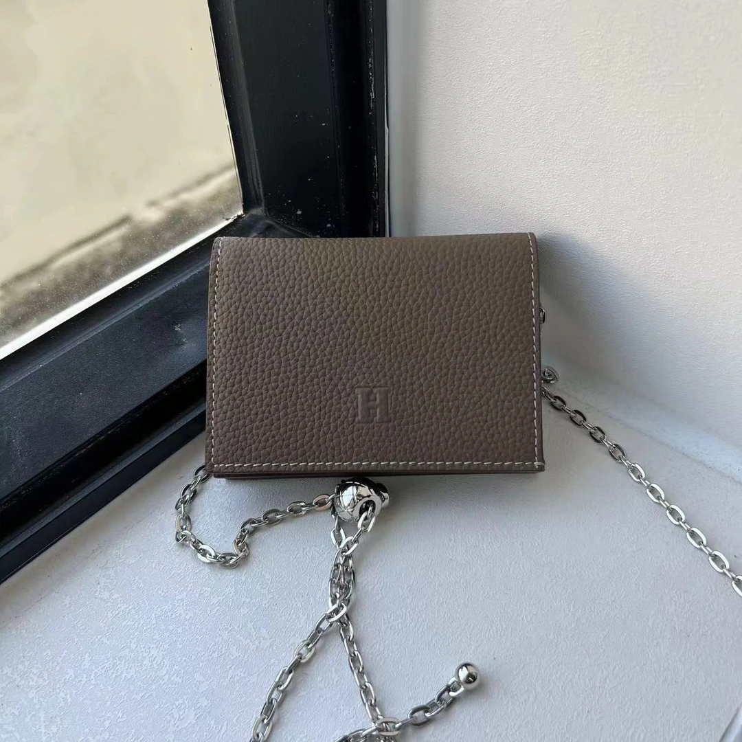 头层牛皮 mini 零钱包 小银球斜挎包 8388