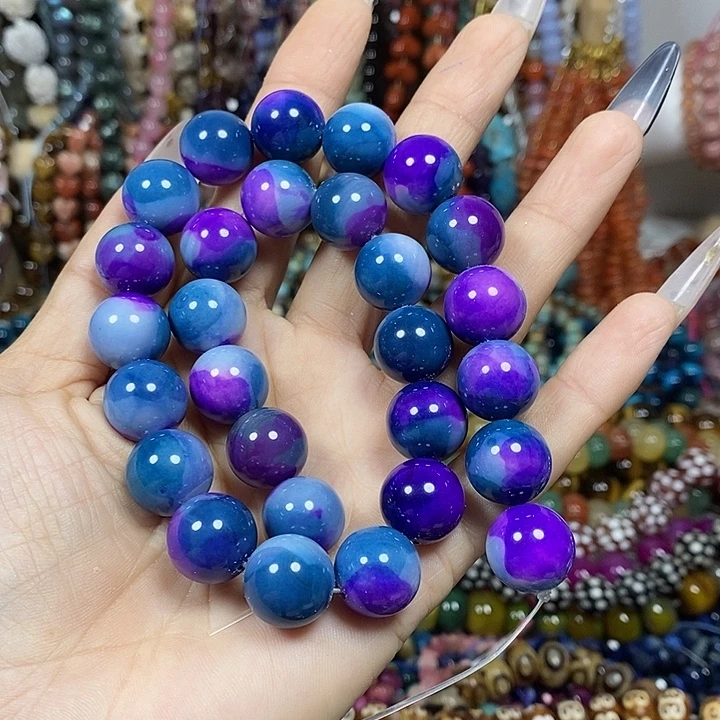 玛瑙/玉髓未镶嵌珠宝半成品地球玛瑙卡14mm