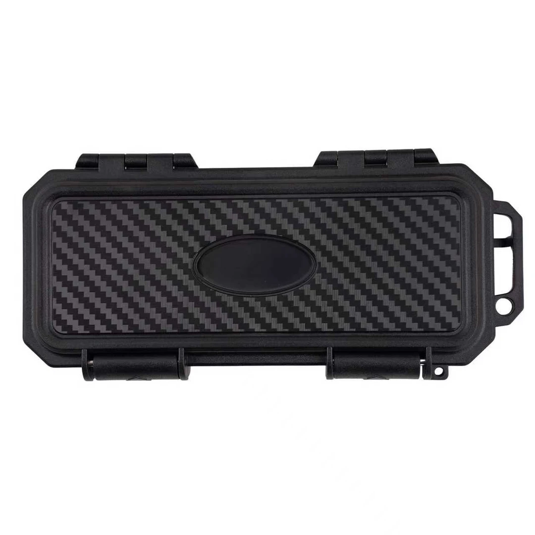 碳纤纹abs塑料雪茄盒户外工具收纳盒抗摔防水密封盒雪茄便携盒子