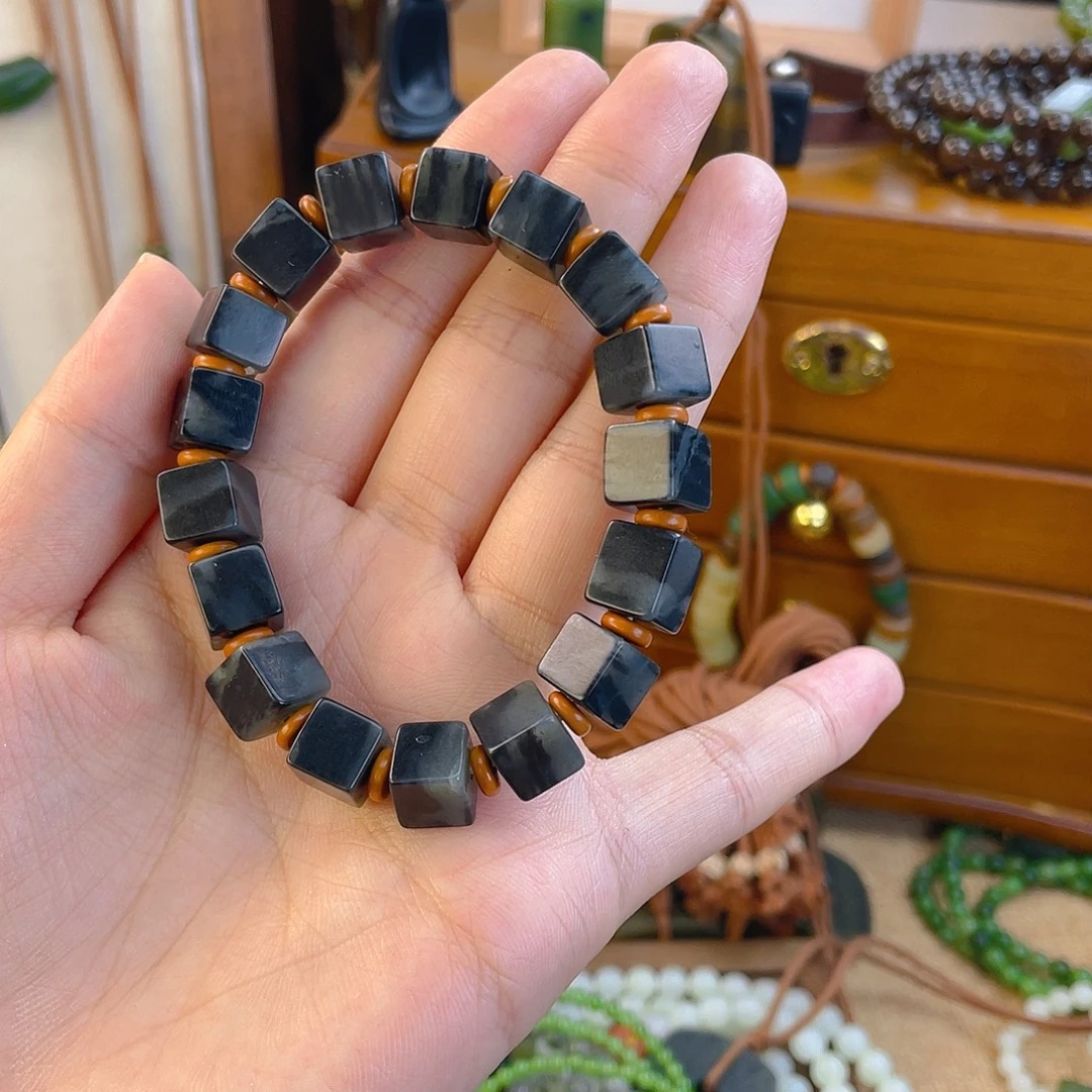 和田玉未镶嵌手链