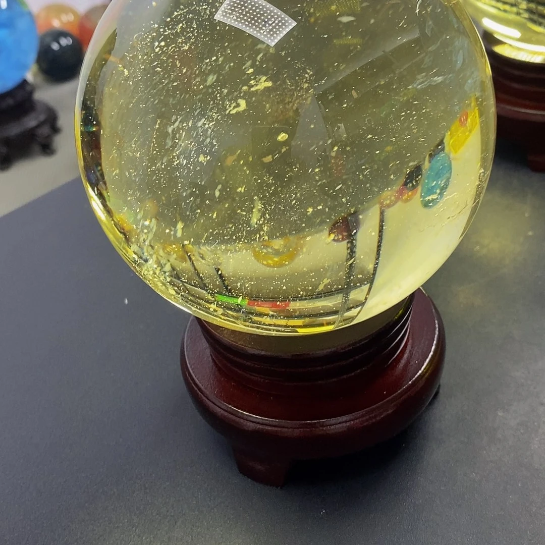 八***财石材12.1厘米黄水摆件