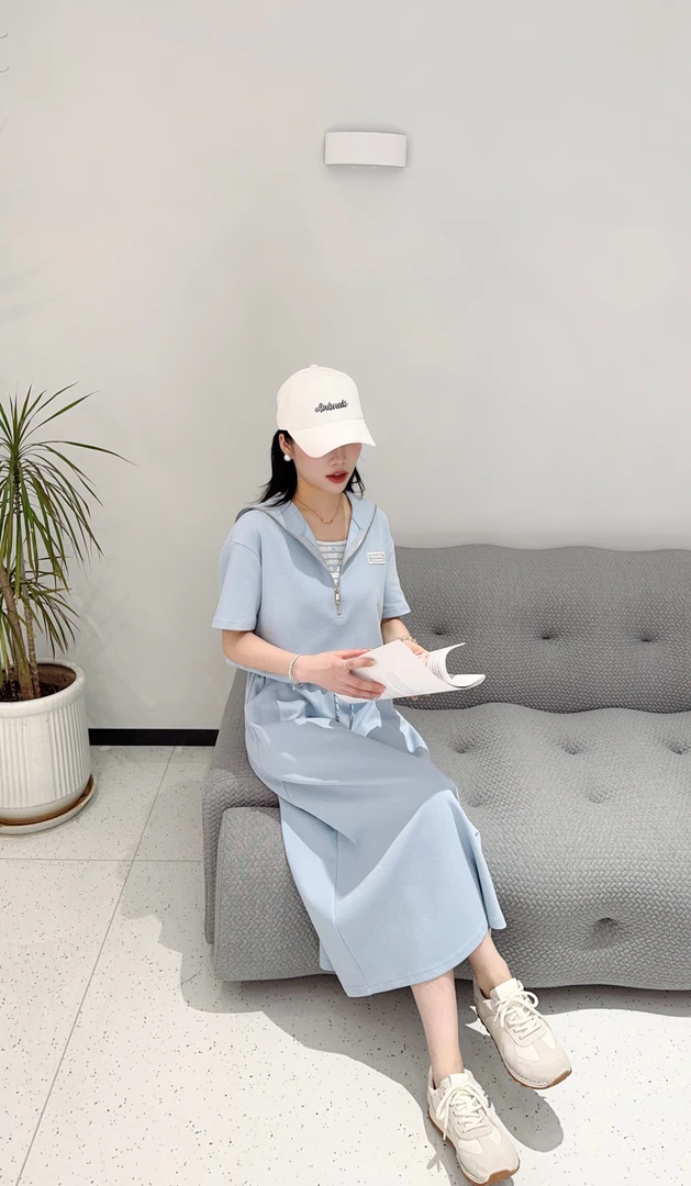 （XI ZI女装）89076休闲时尚减龄气质运动半身裙2件套