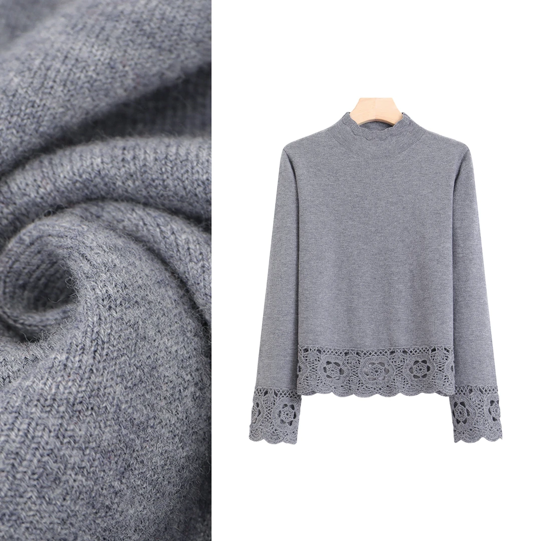 100%绵羊 休闲简约羊毛针织上衣女2025新款内搭