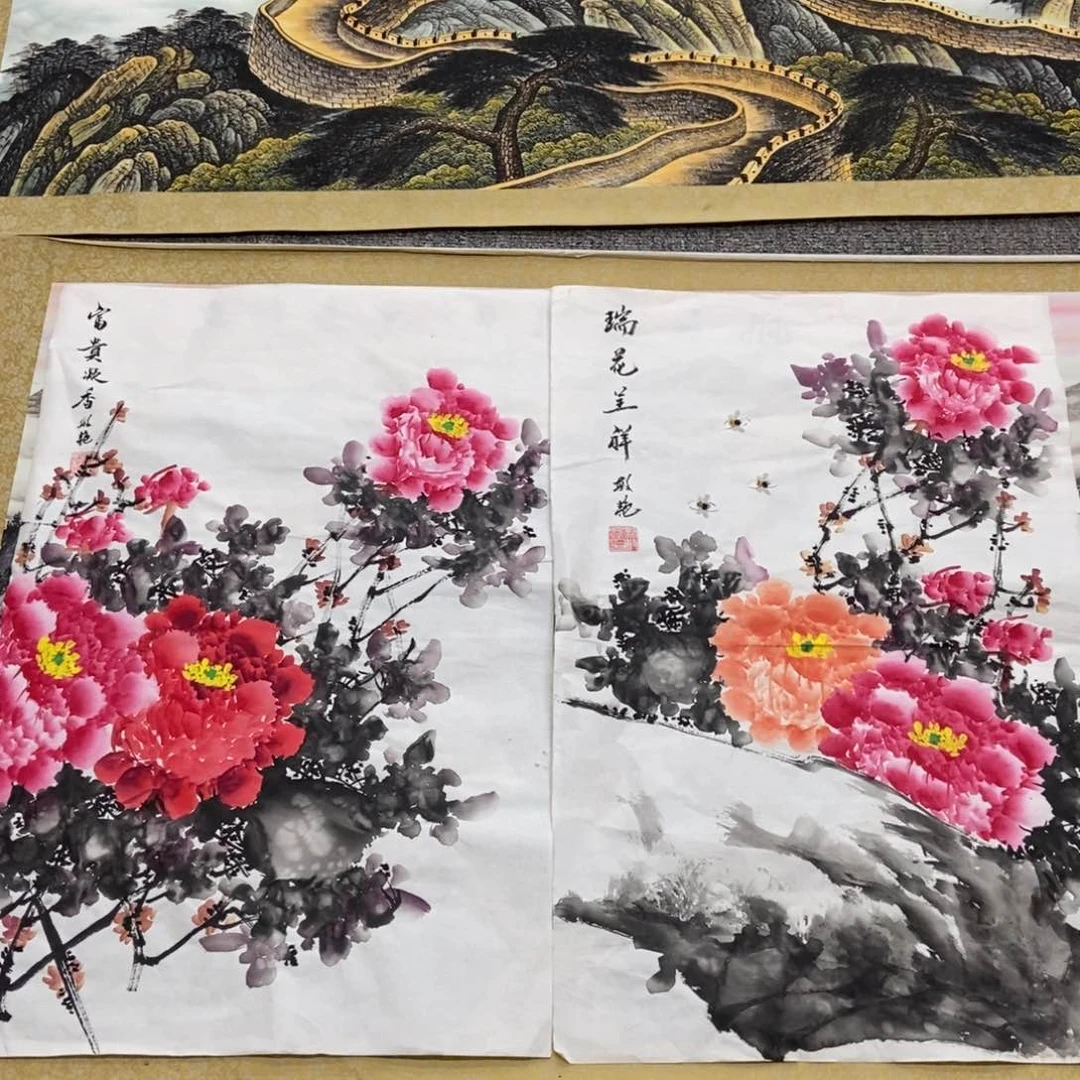 国画w老师手笔手绘作品
