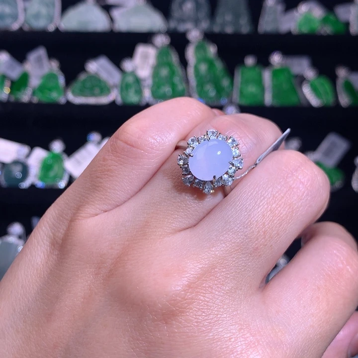 【闪购商品】银S925镶嵌戒指翡翠