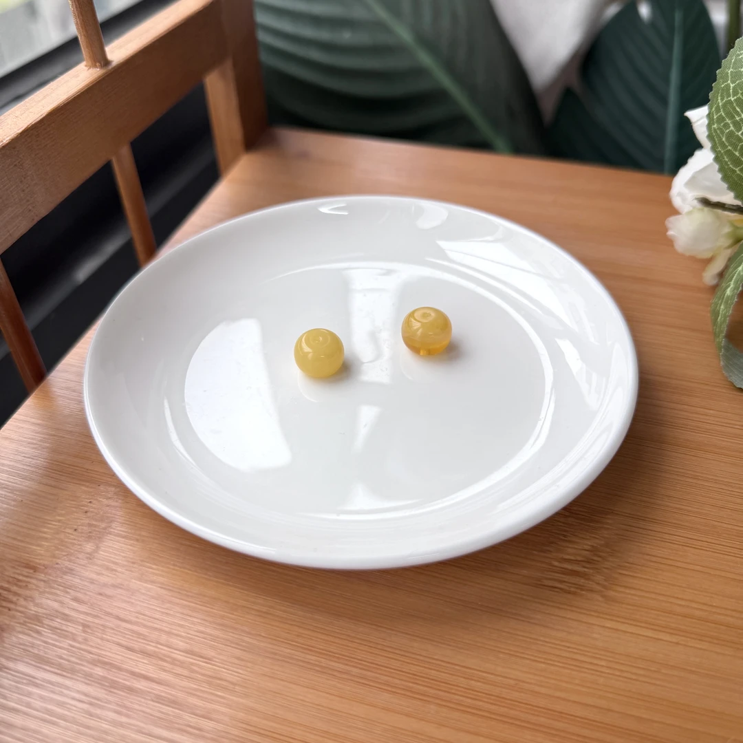 【珠宝厂长】约1-2g俄料蜜蜡老型珠单珠 多样性发一件