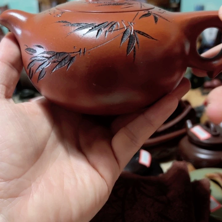 茶壶紫砂紫砂壶收藏起来了！