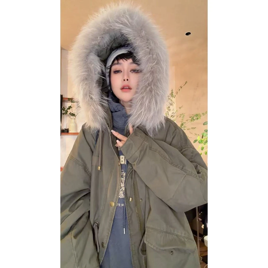 【佳姐专属】29736 - 新款时尚水洗百搭做旧宽松连帽牛仔外套12/29