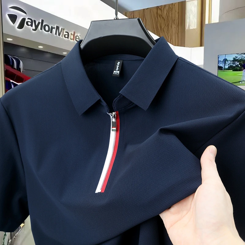 Taylormade泰勒梅高尔夫2025夏款男士短袖polo衫运动休闲速干t恤