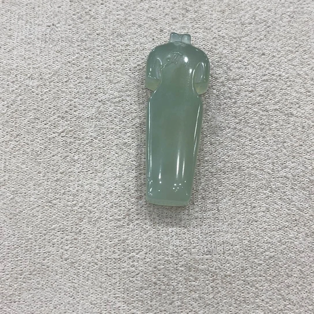 岫玉银S925镶嵌吊坠(赠链)配编绳