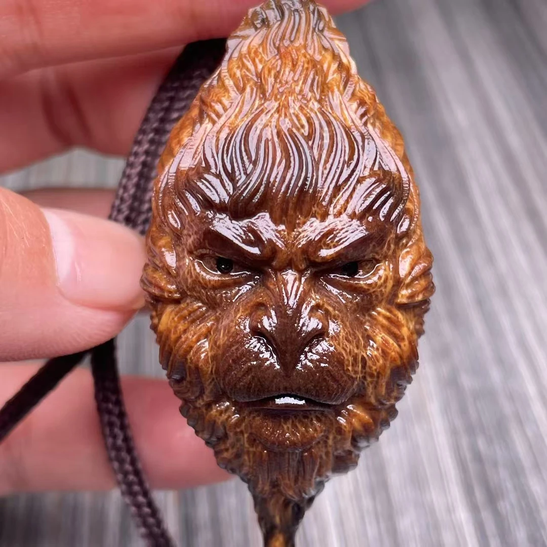 文玩探宝巴西大橄榄核雕刻手绳穿配大圣230