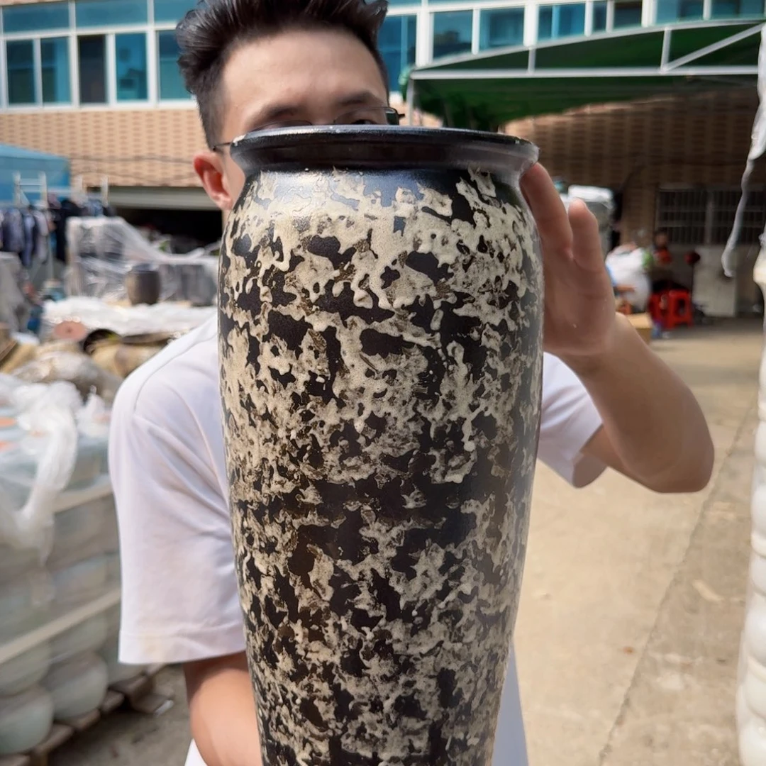 紫砂花盆口17高40（一个姹寂老庄