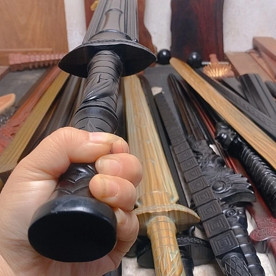 黑檀木做旧一米青竹风云